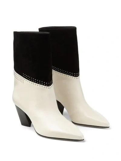 Shop Jimmy Choo Bear 85 Boots In White