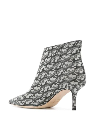 Shop Jimmy Choo Marinda 65mm Ankle Boots In Silver
