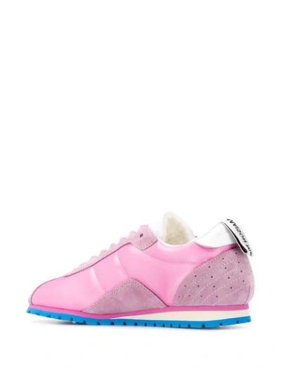 Shop Mm6 Maison Margiela Low-top Lace-up Sneakers In Pink