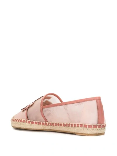 Shop Tory Burch Ines Logo Espadrilles In Pink