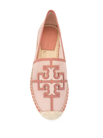 Shop Tory Burch Ines Logo Espadrilles In Pink