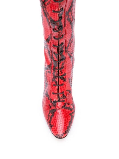 Shop Marc Jacobs Tall Victorian Boots In Red