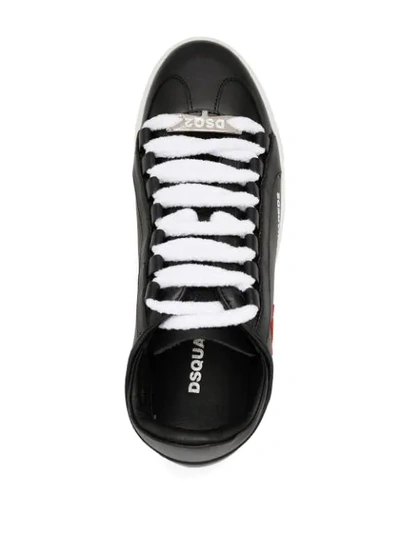 Shop Dsquared2 Canadian Team Low-top Sneakers In Black