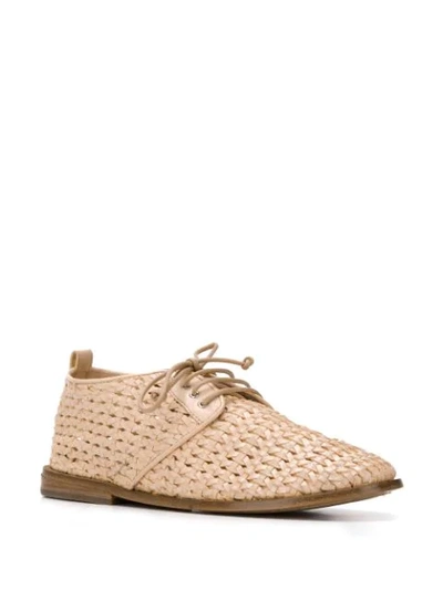 Shop Marsèll Woven Straw Shoes In Neutrals