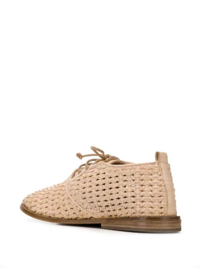 Shop Marsèll Woven Straw Shoes In Neutrals