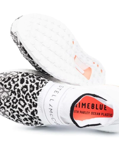 Shop Adidas By Stella Mccartney Ultraboost Leopard-print Sneakers In White