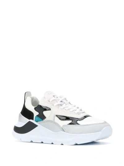Shop D.a.t.e. Fuga Panelled Chunky Sneakers In White