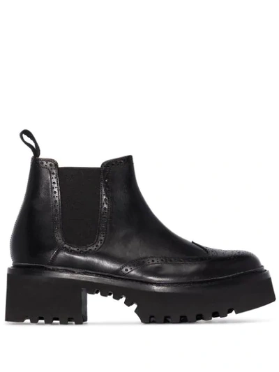 Shop Grenson Alissa Chelsea Boots In Black