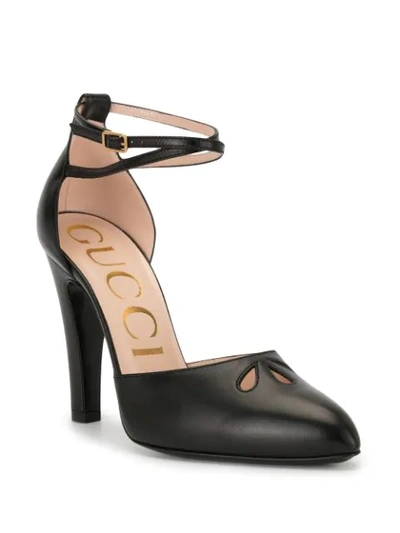 Shop Gucci Pointed Toe 110mm Pumps In Black