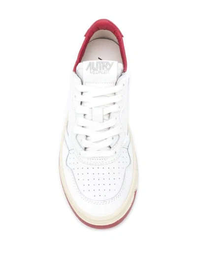 Shop Autry Side Logo Sneakers In White