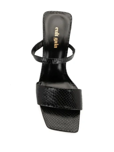 Shop Cult Gaia Rene Cut-out Heel Sandals In Black