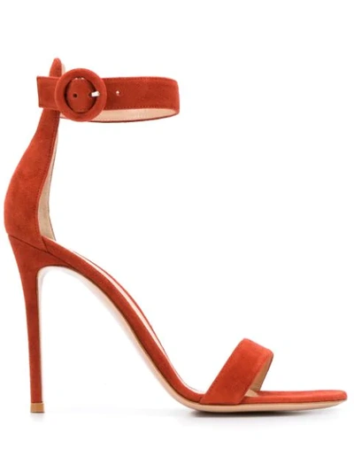 Shop Gianvito Rossi Portofino Open-toe Sandals In Orange