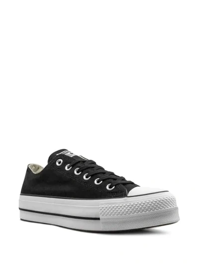 Converse Chuck Taylor All Star Lift Leather Trainers In Black/white | ModeSens
