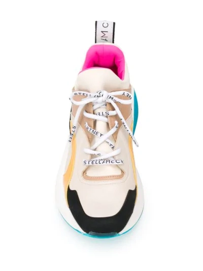 Shop Stella Mccartney Eclypse Panelled Sneakers In Neutrals