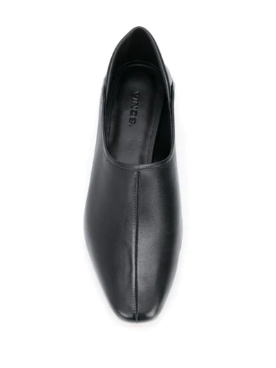 Shop Vince Slip-on Ballerina Shoes In Black