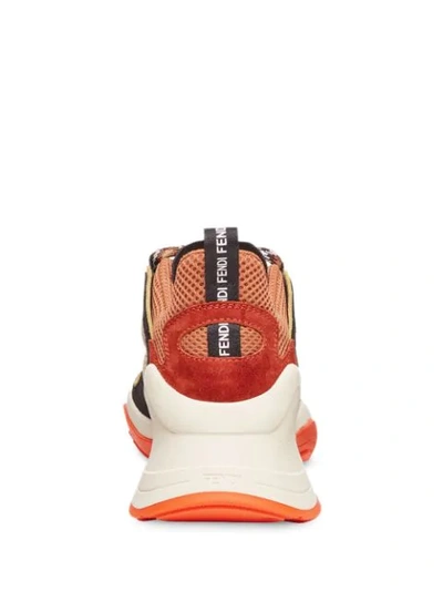 Shop Fendi Ffluid Panelled Sneakers In Multicolour