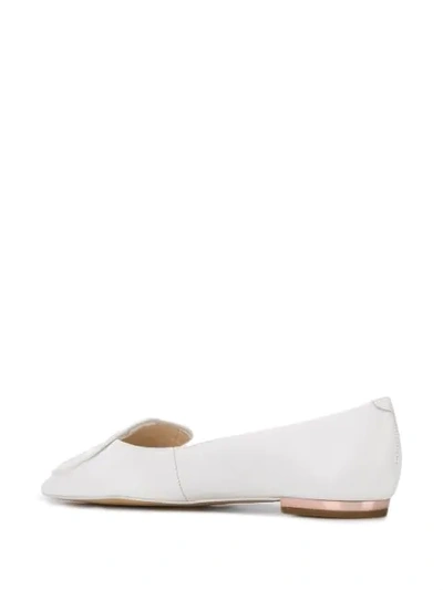 Shop Sophia Webster Butterfly Pointed Pumps In White