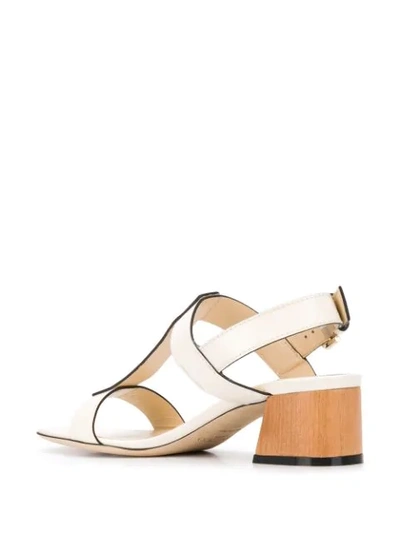 Shop Jimmy Choo Jin 45mm Sandals In Neutrals