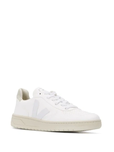 Shop Veja V-10 Low-top Sneakers In White