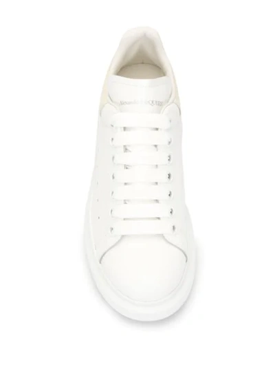Shop Alexander Mcqueen Oversized Flatform Sneakers In White