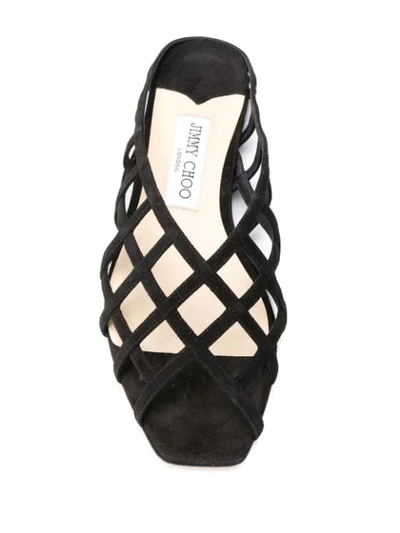 Shop Jimmy Choo Sai Flat Sandals In Black