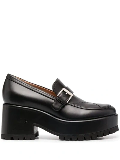 Shop Laurence Dacade Side-buckle Brogues In Black