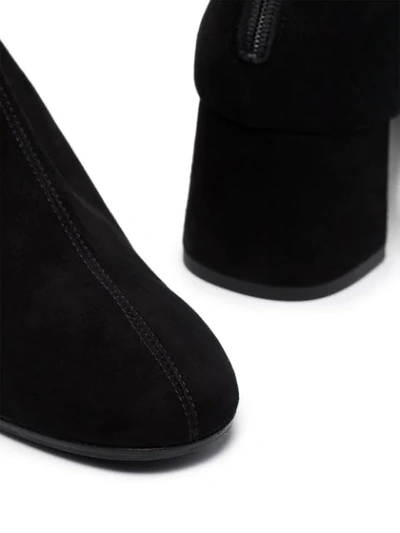 Shop Aquazzura Saint Honoré 50mm Stretch Ankle Boots In Black