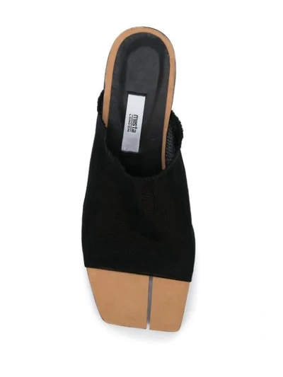 Shop Miista Beck Net Sandals In Black
