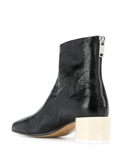 50mm contrast heel boots