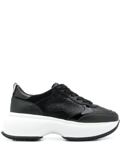 Shop Hogan Active One Maxi Platform Sneakers In Black