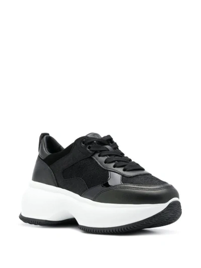 Shop Hogan Active One Maxi Platform Sneakers In Black