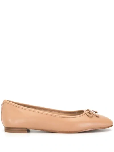 Shop Sam Edelman Jillie Ballerina Shoes In Neutrals