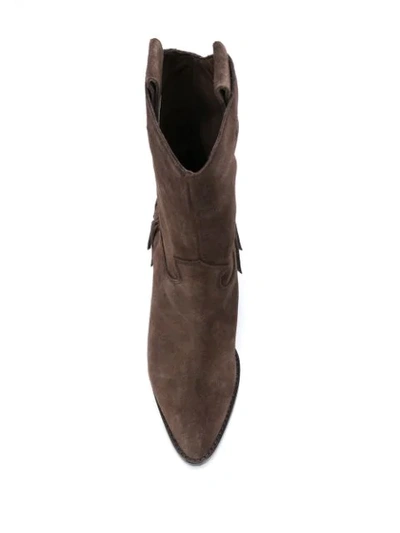 Shop Ash Emotion Cowboy Boots In Brown