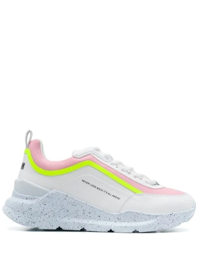 Shop Msgm Chunky Sole Trainers In White