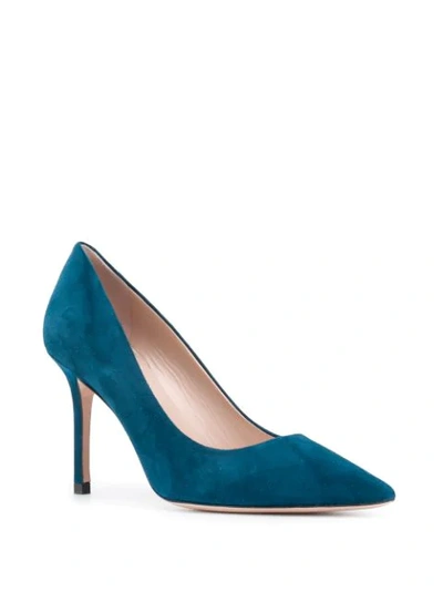 Shop Hugo Pointed Stiletto Pumps In Blue