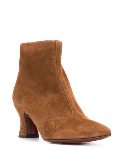 Shop Chie Mihara Pointed Ankle Boots In Brown