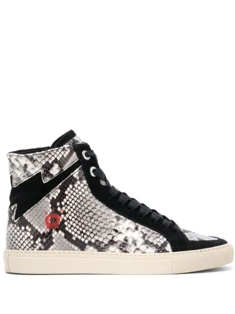 zadig and voltaire high top sneakers