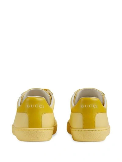 Shop Gucci Interlocking G Ace Sneakers In Yellow