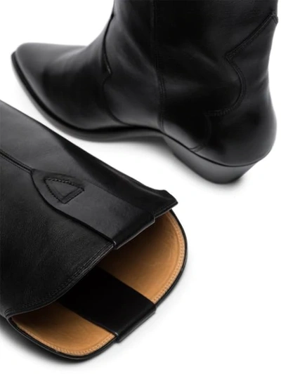 Shop Isabel Marant Denvee 40mm Over-the-knee Leather Boots In Black