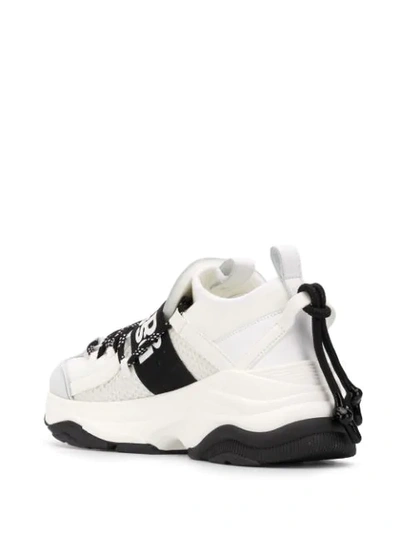 Shop Dsquared2 D-bumpy Logo Sneakers In White