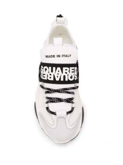Shop Dsquared2 D-bumpy Logo Sneakers In White