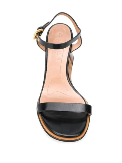 Shop Marni 85mm Reverse Sole Sandals In Black