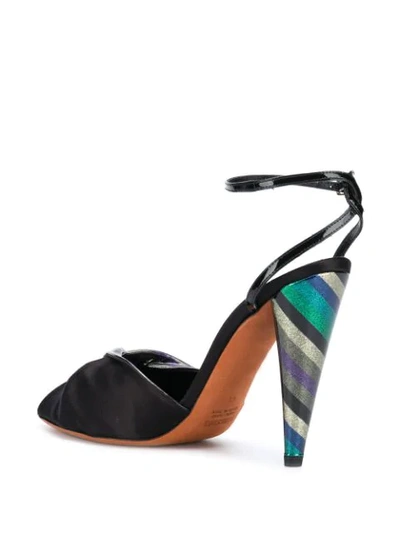 Shop Missoni Color-block Ankle Sandals In Black
