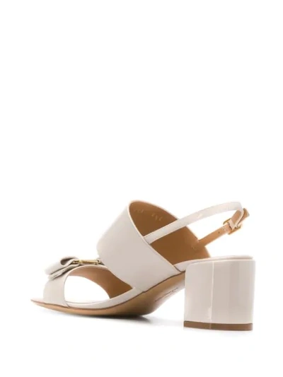 GIULIA MID-HEEL BOW SANDALS