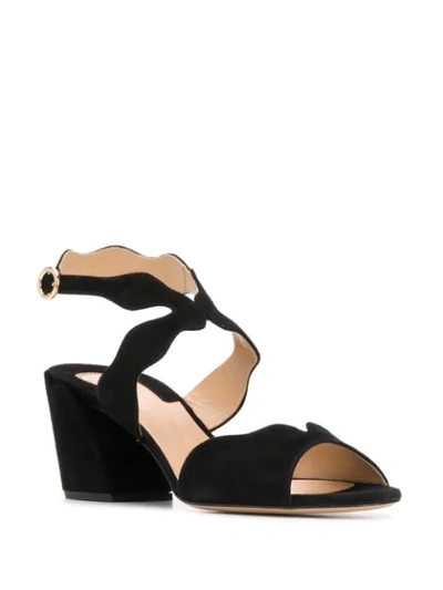 Shop Chloé Lauren Sandals In Black