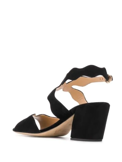 Shop Chloé Lauren Sandals In Black