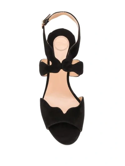 Shop Chloé Lauren Sandals In Black