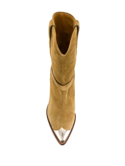 Shop Isabel Marant Lamsy Boots In Neutrals