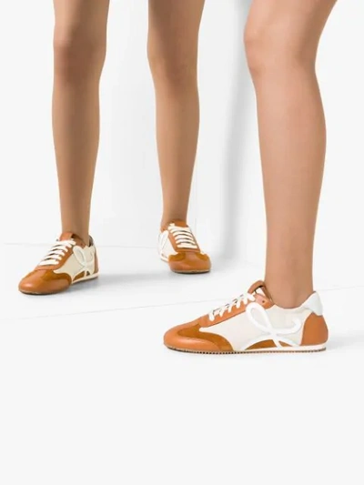 Shop Loewe Ballet Runner Sneakers In Neutrals