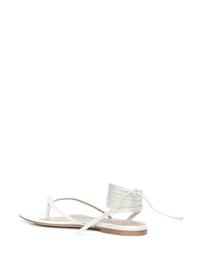 Shop Brother Vellies Tyla Flat Sandals In White